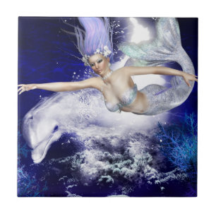 Sirena con la teja o Trivet del delfín