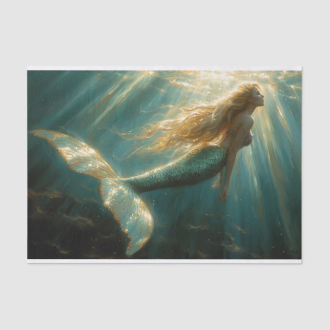 Sirena con papel de cola de ballena (Anverso)