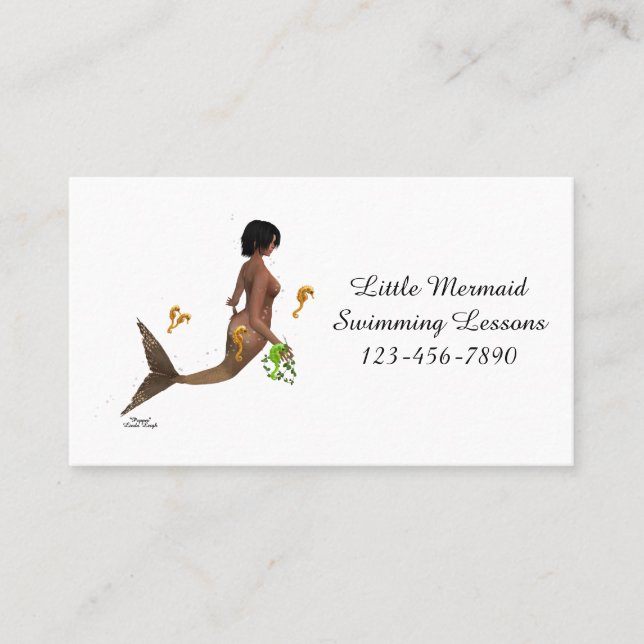 Sirena Cuidada Con Tarjeta De Negocio De Caballos  (Anverso)