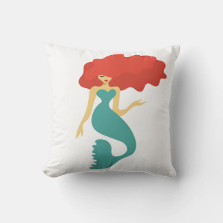 sirena de almohadas de tiro, decoración en casa, l