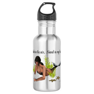Sirena De Brunette Con Botella De Agua De Starfish