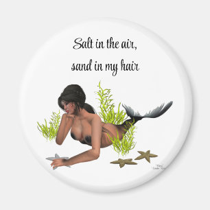 Sirena De Brunette Con Imán De Starfish