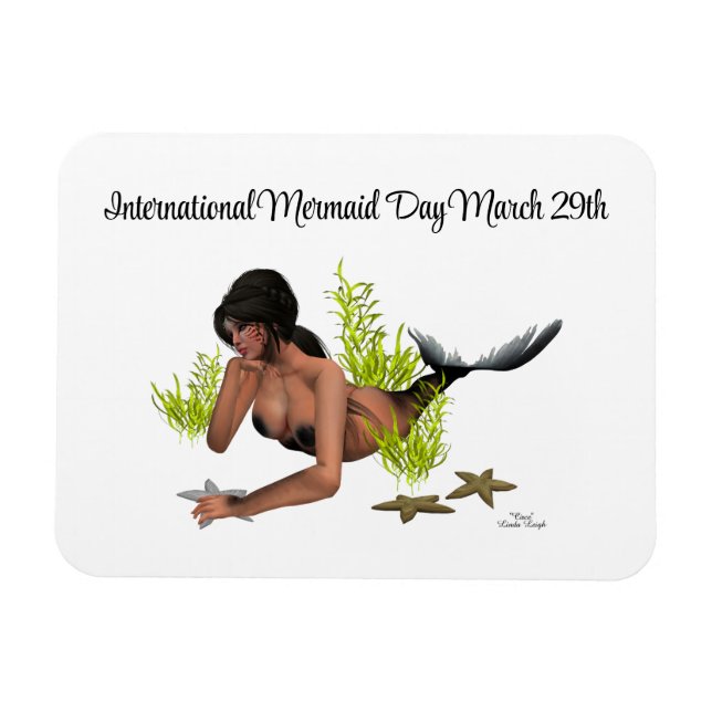 Sirena De Brunette Con Imán Flexible Starfish (Horizontal)