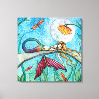 Sirena de Down by the Pond Arte de Molly Harrison