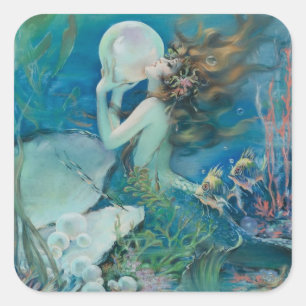 Sirena de época con Pegatina de la Perla