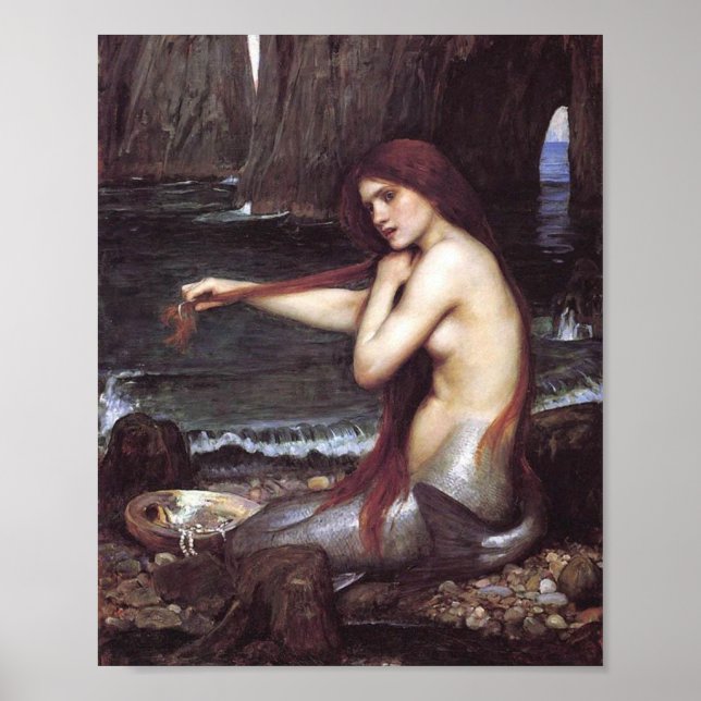 Sirena de J W Waterhouse, impresión de desahucios 