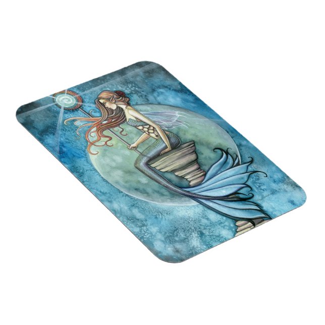 Sirena de Luna de Jade Imán Premium de Vinilo (Lado Derecho)