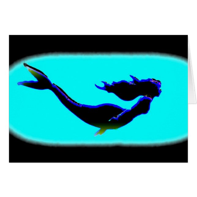 sirena de natación negra (Anverso (Horizontal))