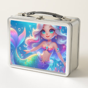 Sirena de princesa mágica submarina