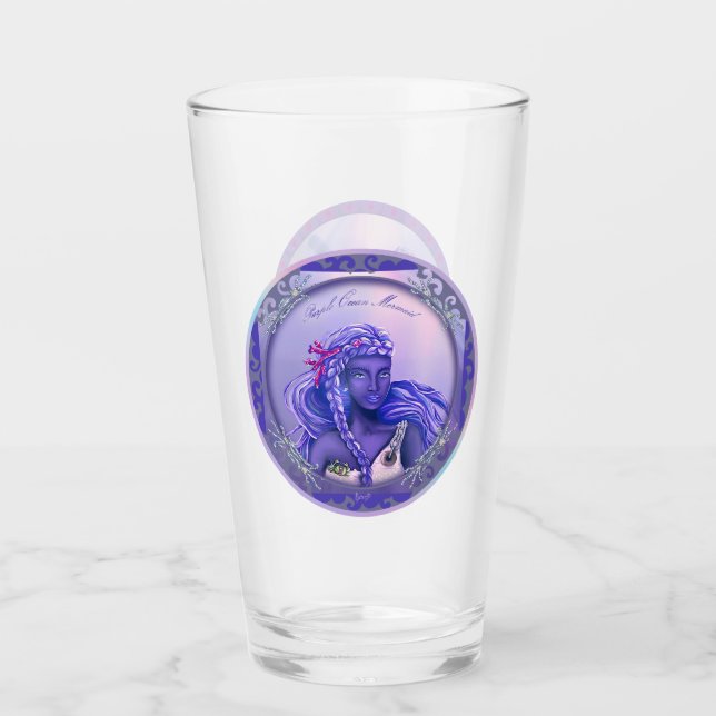 Sirena de vidrio del océano púrpura (Anverso)