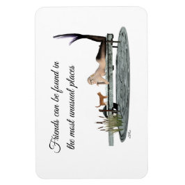 Sirena En Bote Dock Imán Flexible