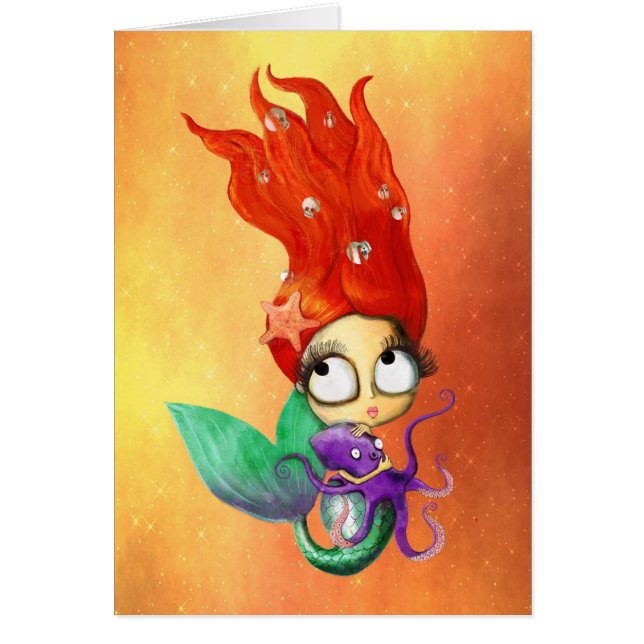 Sirena fantasmagórica con el pulpo (Frente)