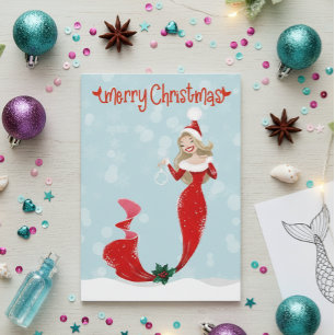 Sirena Feliz Navidad Burbujas