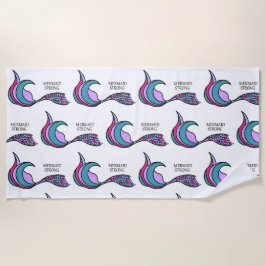 Sirena Fuerte Sirena Toalla de Playa de Cola