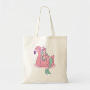 Sirena Linda en Bolsa de Flotador de Flamenco