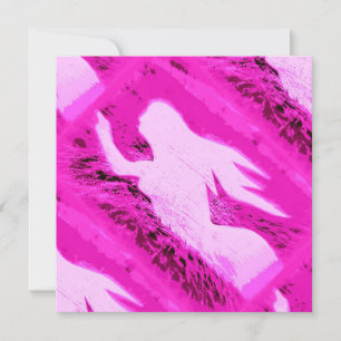 sirena rosa apuntando