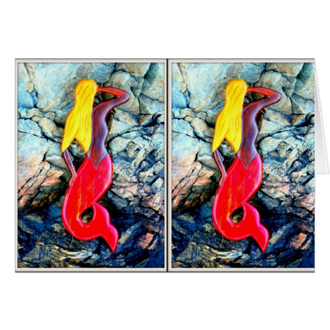 sirena rubia en rojo (Anverso (Horizontal))