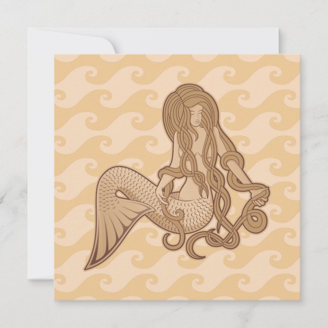 Sirena sentada (Anverso)