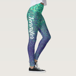Sirena Sparkle Scales Aqua leggings nombre jogging