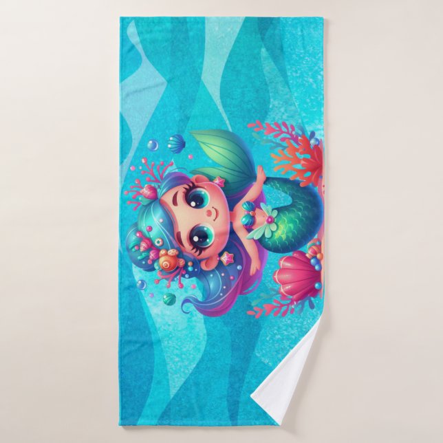 Sirena submarina (Toalla de baño)