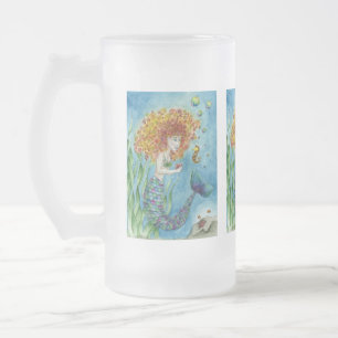 Sirena - taza de la extra grande del Seahorse