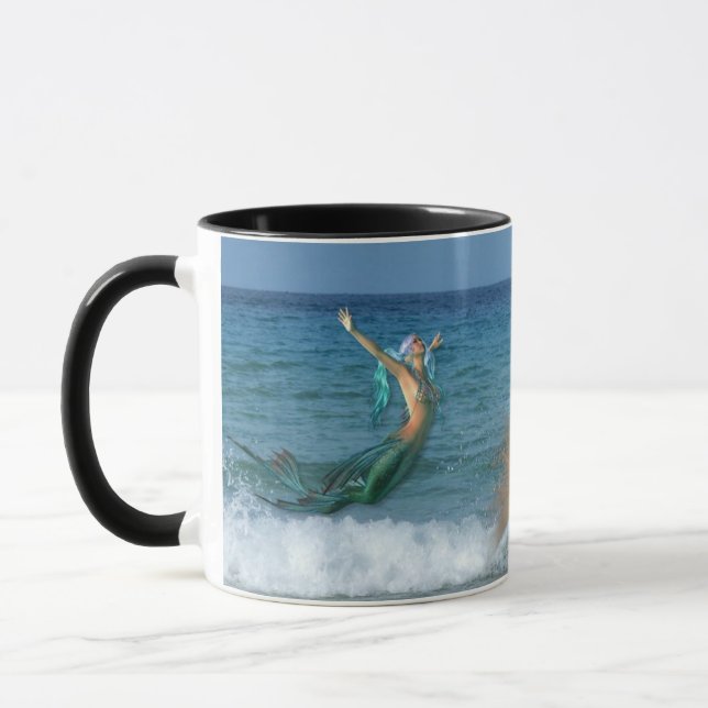 Sirena y Merman en la taza de café de la resaca (Izquierda)