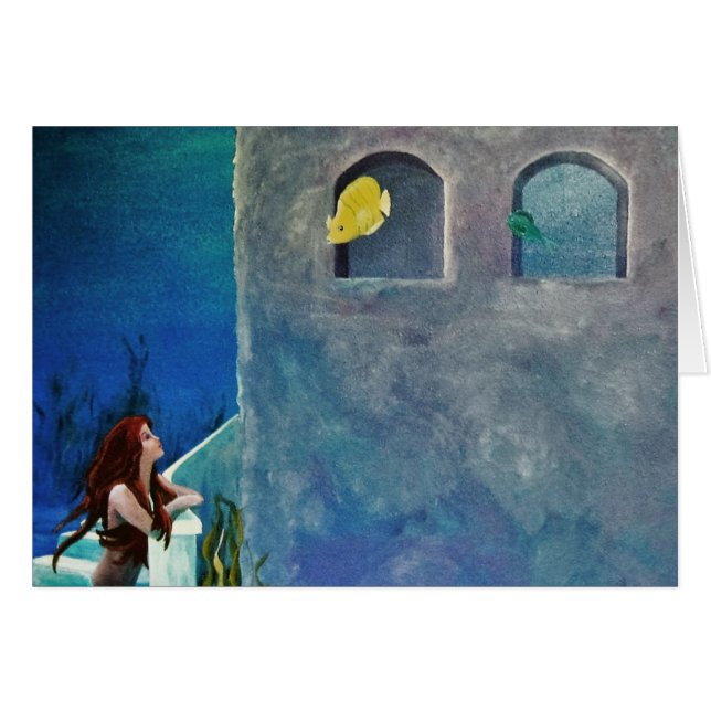 Sirena y peces en el castillo submarino (Anverso (Horizontal))