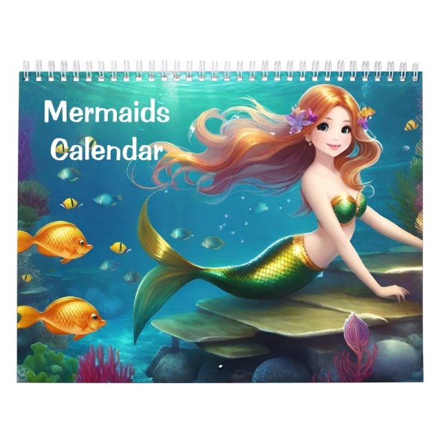 Sirenas cortas - Calendario para niños (Tapa)
