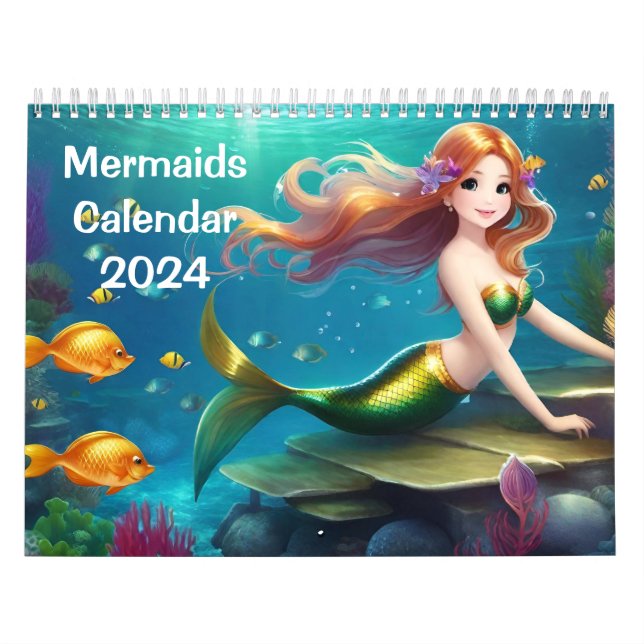 Sirenas cortas - Calendario para niños (Tapa)