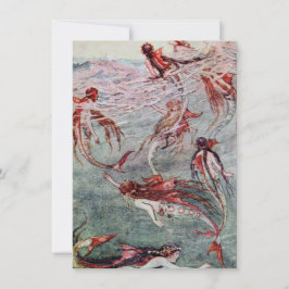 Sirenas jugando en el mar