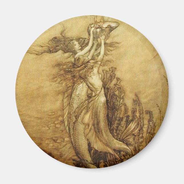 Sirenas Que Pescan En El imán De Las Perlas (Frente)