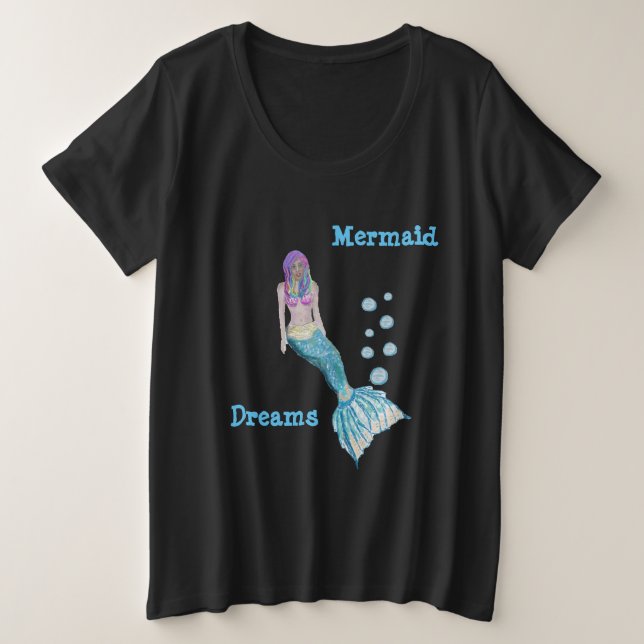 Sirenita Dreamz (camisa oscura) (Anverso del diseño)