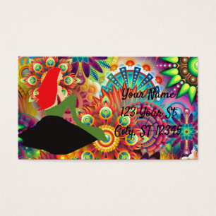 Sirenita Psicodélica de cabeza roja sentada Thunde