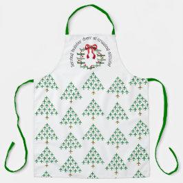 Sirviendo vítores de vacaciones en delantal de alt