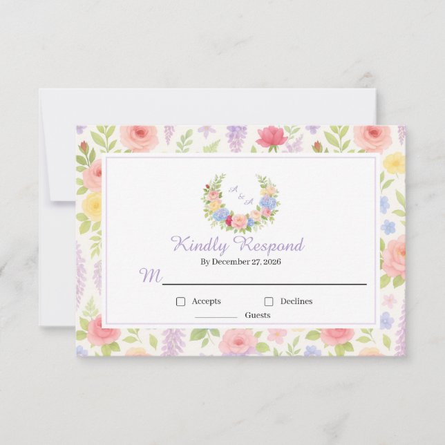 Sisperando florece RSVP (Anverso)