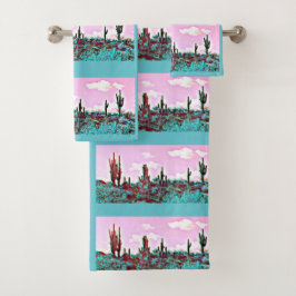 Sistema agradable de la toalla de los Saguaros de