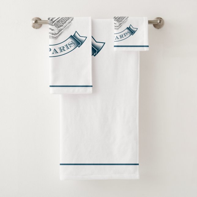 Sistema azul marino de la toalla de Le Bain Du (In situ)