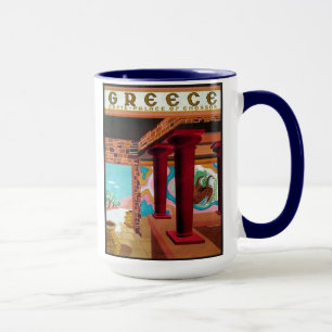 Sistema de Creta Grecia de 8 diversas tazas