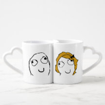 Sistema de la taza de los amantes de Derp y de
