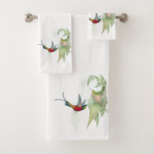 Sistema de la toalla de baño de las flores de los