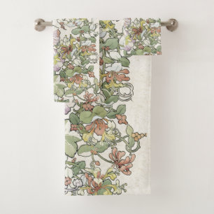 Sistema de la toalla de baño de las flores del