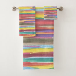 Sistema de la toalla de baño de las pinceladas del