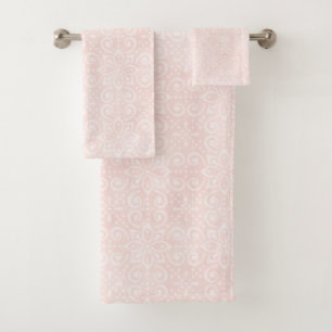 Sistema de la toalla de baño del batik de Rubor