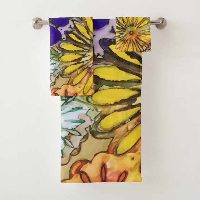 Sistema de la toalla de baño del flower power (In situ)