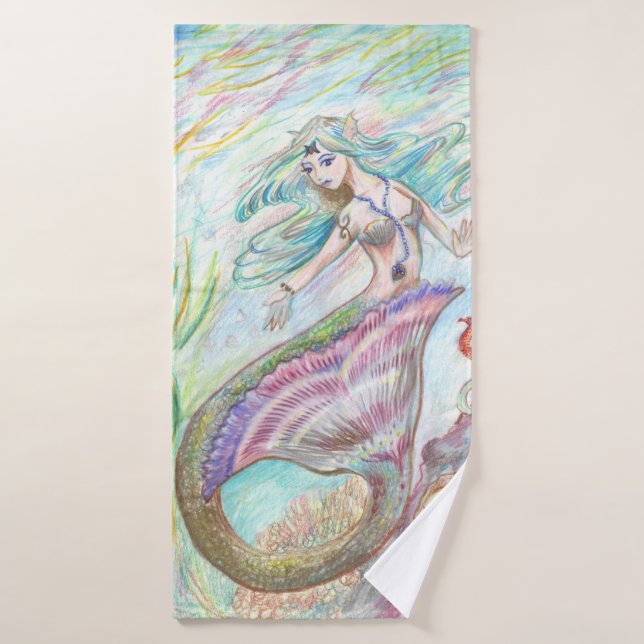 Sistema de la toalla de la sirena (Toalla de baño)