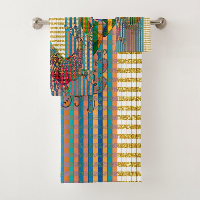 Sistema de la toalla del cuarto de baño de Koi (In situ)