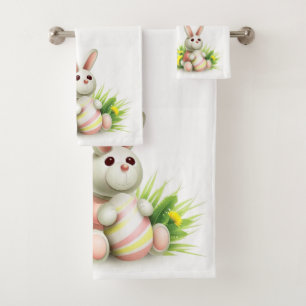 Sistema de la toalla del cuarto de baño de Pascua