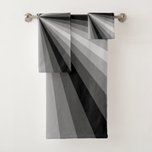 Sistema de la toalla del cuarto de baño del negro