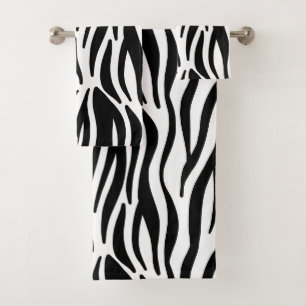 Sistema de la toalla del estampado de zebra