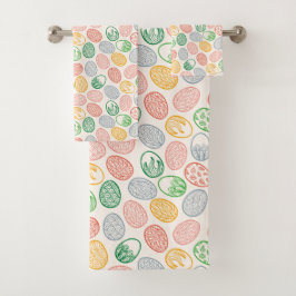 Sistema de la toalla del modelo el | de los huevos